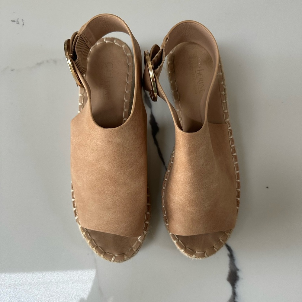 Women's Tan Espadrille Sandals